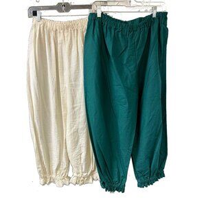 Cotton Bloomers Renaissance Pirate Size Med Lot of 2